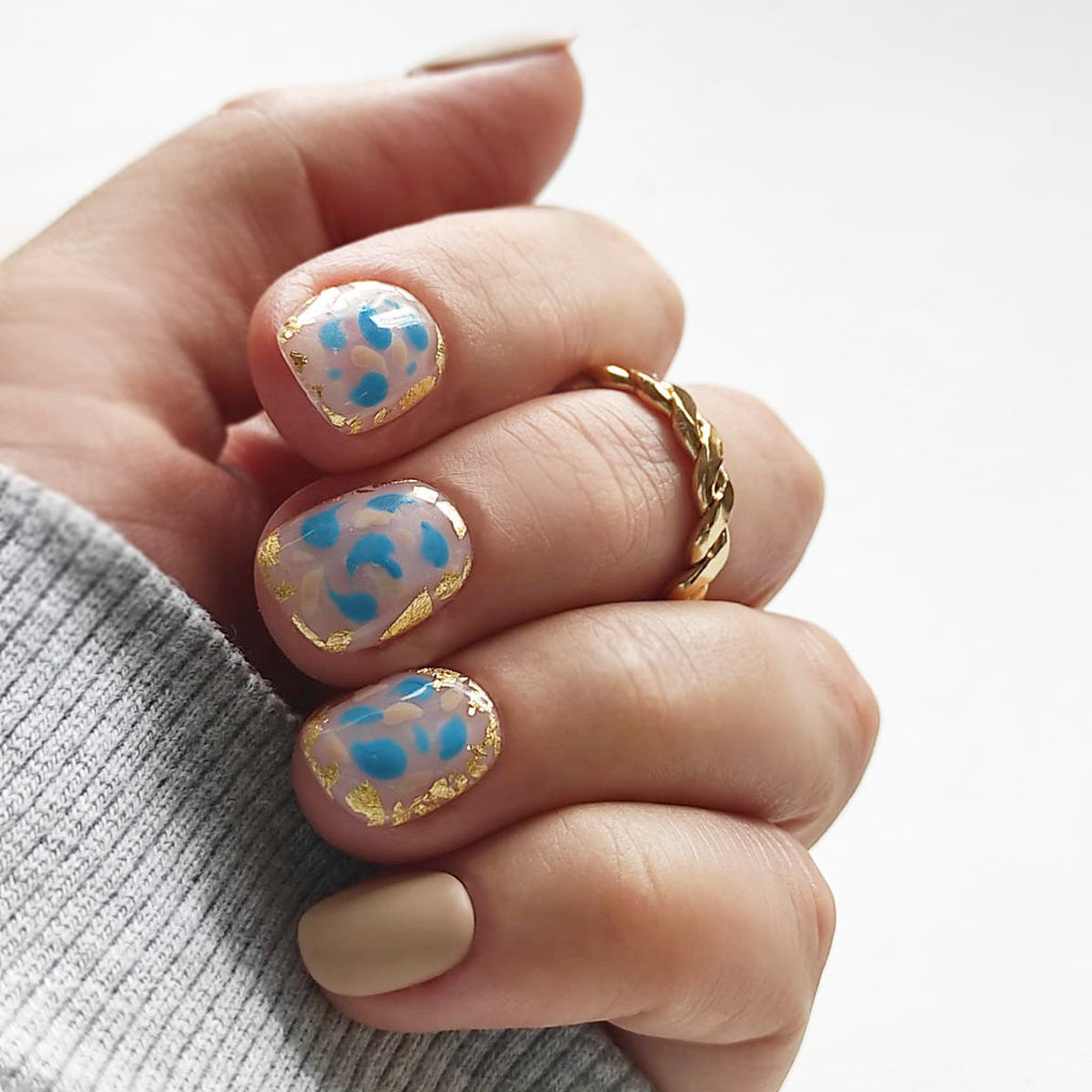 Quartz rose, 10 faux ongles