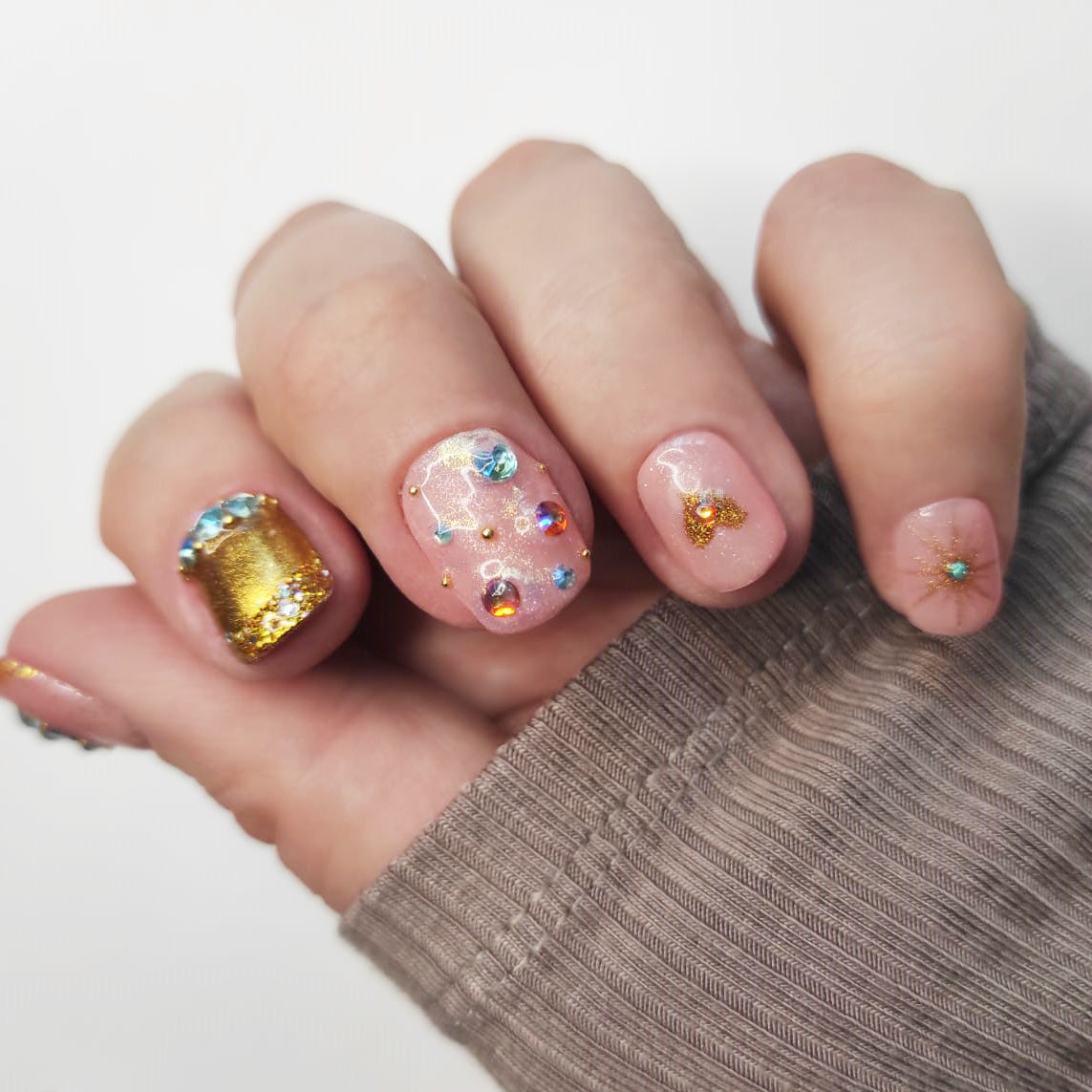 Fantaisie en or rose