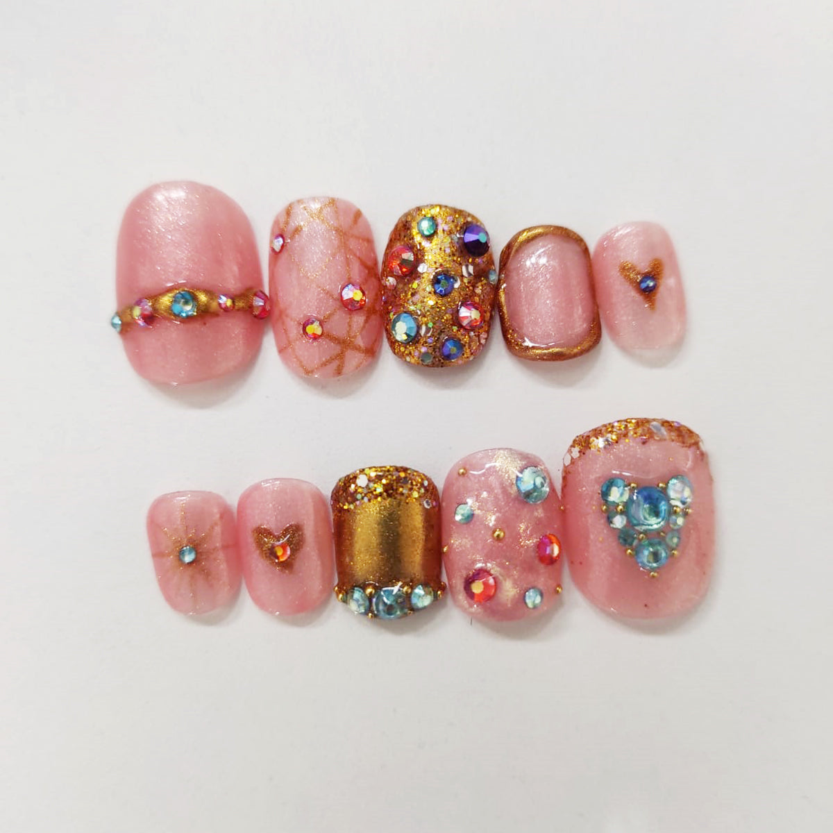 Fantaisie en or rose